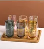 Wine Glasses Color Double Layer Household Light Luxury Mug High Insulation Wall Water Bottle Coffee Cup Milk Tea Brief Lovers