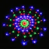 À prova dwaterproof água rgb aranha led net string 1 2m 120 led luz colorida festa de natal casamento led cortina luzes da corda gadern gramado lam2867