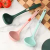 Spoons Thickened Silicone Soup Spoon Large Capacity Kitchen Ramen Ladle Anti-slip Pot Porridge Tablespoons Home Cooking Tableware