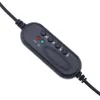 3.5mmマイク付きコンピューターヘッドフォンは、PCラップトップビデオティーチング用の有線ヘッドフォンUSB有線ヘッドセットをキャンセルします。