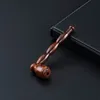 New Style Colorful Woodgrain Zinc Alloy Pipes Innovative Portable Removable Easy Clean Filter Screen Spoon Bowl Dry Herb Tobacco Cigarette Holder Hand Smoking