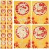 Cadeau cadeau 30 pcs enveloppe rouge année chinoise chanceux enveloppes dragon enveloppes papier paquets de poche traditionnels style argent