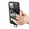 Lyxig armband band vogue telefonfodral för iPhone 15 14 plus 13 12 pro max xr xs hållbar smal affär flera kortplatser plånbok konsol med fingerringhållare