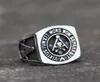 Sociala sammankomster som Virtue förenar döden inte kommer att skilja Scottish Rite Masonic Rings Men039S rostfritt stål Ring Skull Bones Biker Senaste