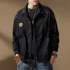 Giacche da uomo Giacca da lavoro retrò americana Primavera e abbigliamento da uomo Tendenza autunnale Casual Sciolto Denim Caccia Marchio di moda