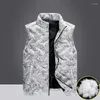 Gilet da uomo 2023 Gilet primaverile Giacca calda senza maniche Tendenza moda Cappotto invernale antivento casual Cerniera verso il basso