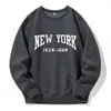 Men's Hoodies York 1524-1664 Hip Hop Letter Man Pullovers Lose Oversizezed Polare Hooded Casual Podstawowe ubrania Kreatywne