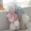 Dog Apparel Adorable Peach Design Dresses Cute Puppy Bubble Skirt Small Sling Tutu Poodle Chihuahua Teddy Summer Dress