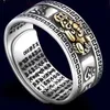 Bandringar feng shui pixiu charms ring amulet rikedom lycklig snidande skrift öppen för kvinnor män feng shui pixiu charms ring h9 t230727