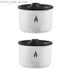 Humidifiers Volcanic Flame Aromas Air Humidifier 2 Sprays Essential Oil Aromas Diffuser Dropship Q230901