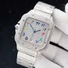 SAA4 2024 Wristwatch Diamonds Mens Watch Automatic Mechanical Watch 40 مم مع سوار الصلب المرصع بالماس VVS1 GIA Wristwatch Busins8v4p4wf1ivy9