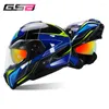 Motorcycle Helmets Winter Anti-Fog Night Vision Helmet Modular Man Pair Lens Riding Racing Safety Four Seasons