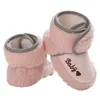 First Walkers Infant Winter Warm Fleece Shoes Non-Slip And Wear-Resistant Born Unisex Booties Convenient Soft Bottom Walking For