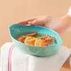 Schalen Kreative Farbverlauf Keramik Platte Oval Obst Salat Gerichte Schüssel Ofen Anwendbar Backen Küche Geschirr
