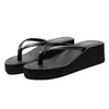 Slippers Женщины платформы летние высокие каблуки сладкий пляж Fip Flops Slpeper Shoes Sandal