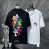 Fashion Luxury Men's t Shirts Brand Designers Tops Tees Correct Horseshoe Sanskrit Cross Polos Boy Graffiti T-shirts Men Wome176v
