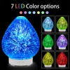 Humidifiers 015-3D colorful fireworks glass multi-function aromatherapy machine humidifier ultrasonic essential oil atomizer USB interface Q230901