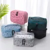 Totes Ins Cosmetic makeup bag Women's Waterproof Storage Travel Organizer Diamond Pattern Makeup Box Capacity caitlin_fashion_ bags