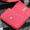 YLS Pink Designer Bag Scoom Bag Cheam Beald Bag Scavia Woven Bag Sl Kate Spad Кошелька вязание крючком