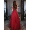 Party Dresses Wine Red Halter Prom med pärlor lyxiga applikationer A-line golvlängd Långa kvinnokvällsklänningar för bröllop