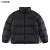 Kurtki męskie Cozok Winter Fashion Fashion Fashion Warm Down Jacket Outdoor Top Para Style Wysoka jakość 1: 1 1996 Haft 700zjcn