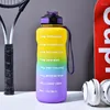 Botellas de agua Taza deportiva transfronteriza Olla Gran capacidad Sippy Gradiente Espacio Casual Portátil Amazon Explosivo