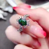 クラスターリングファセットブラックオパールリング5mm 7mmウーマンデザインスタイルのためのナチュラルシルバー925 Gemstgone Jewelry with Gold Plating