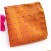 Zakdoeken Rbocott Heren Pochetten Dot Patroon Blauw Zakdoek Mode Hanky Voor Mannen Pak Accessoires 25Cmx25Cm T200 Dhmaw