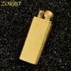 ZORRO Pure Copper Retro Fire Love Series Kerosene Lighter Old Style Grinding Wheel High Grade Smoking Accessories Gadgets K33Q