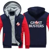 Bluzy męskie 2023 Ghostbusters film Winter Men polarowe ciepłe wysokiej jakości grube pulovery moda streetwear turtleck z kapturem bluza