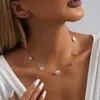 Anhänger Halsketten 2023 Mode Natürliche Stein Imitation Perle Halskette Für Frauen Einfache Vielseitige Damen Schmuck Großhandel