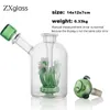 Vaas Glazen Bong Unieke Bloembasis Percolator Ontwerp Dab Rigs Roken Tabak Vaporizer 5,5 Inch Glazen Waterfles Kleurrijke Waterpijp Pijp 14mm Kom groothandel