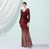 Vestidos casuais luxo mulheres curva elegante com mangas eventos especiais ocasião baile casamento convidado lantejoulas glitter colorido tornozelo comprimento