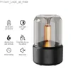 Humidifiers Portable Mini Aroma Diffuser USB Air Humidifier Essential Oil Night Light Cold Mist Maker Sprayer for Home Gift Q230901