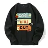 Men's Hoodies Cartoon Cool Little Guy Print Male Hooded O-Neck Loose Oversized Hoody Casual Novelty Fleece Sweatshirts Basic All Match