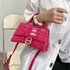 Nieuwe Schouder Crossbody Handtas Mode Koreaanse Mini Vierkant Dames Kleine Geurige Krokodil Draaitas 55% Korting Fabriek Online