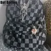 Schultaschen Männer Frauen Streetwear Rucksack große Kapazität Schädel Homestay Y2K vielseitige Mädchen Goth Punk Tasche Student Skelett Schultasche 230831