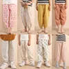 Trousers Summer Children Anti-mosquito Pants Thin Loose Air-conditioning Casual Wear Boys Girls Cotton Linen Kids Clothes
