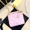 Womens Designer Bag Small Vanity Case Box Bags Caviar Leather Crush Pearl Gold Ball Metal Hardware Crossbody Shoulder Handbags Cosmetic Case Purse Suitcase 18/11cm