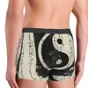 Mutande Yin e Yang Symbol Boxer da uomo Pantaloncini da uomo Cartoon Anime Mutandine divertenti Biancheria intima morbida per