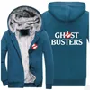 Bluzy męskie 2023 Ghostbusters film Winter Men polarowe ciepłe wysokiej jakości grube pulovery moda streetwear turtleck z kapturem bluza