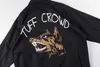 Giacche da uomo TUFF CROWD Jaet Wolf Dog Head Heavy Industry Cerniera ricamata Jaet J230901