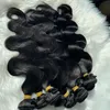 Brazilian Peruvian Malaysian Indian Hair Natural Black Body Wave Wavy Hair Extensions 3 Bundles 100% Raw Virgin Remy Human Hair Weaves