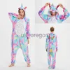 Vêtements pour la maison Tigre Loup Animal Pijama Licorne Onesies Pyjamas Femmes Cosplay Kigurumi Pyjama Lapin Panda Onesies Combinaison x0902