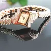 Otros relojes Pulsera Muñeca Rhinestone Flor Corazón Amor Estilo Acero inoxidable Elegante pulsera de cuarzo para diario Zegarek Damski T230905