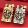 Two In One Heavy-duty Retro Double Sided Three Dimensional Relief 10000 Times Match Kerosene Lighter Smoking Accessories Gadgets DBDO