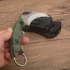 Strider G2397 Karambit Pençe Bıçağı D2 Saten Bıçak Tam Tang G10 Sap Dış Mekan Kamp Yürüyüşü Sabit Bıçak Kydex ile Taktik Bıçaklar