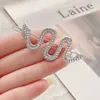 New style personalized snake hairpin female cool frog clip alloy word clip banger clip