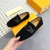 Designer Men's Casual Leather Shoes Classic Slip-On Loafers Mens Driving Moccasins Men Brodery Party Wedding Flats Eur Size 38-46