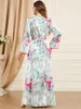 Ethnic Clothing Ladies Elegant Long Sleeve Summer Dresses For Women 2023 Casual Large Size Robe Muslim Abaya On Sales With